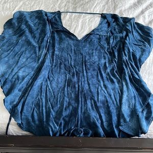 Blue life blue short romper